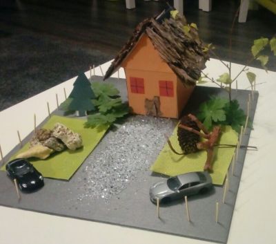 Макети на ученици от IV клас - Средно училище Отец Паисий, Куклен