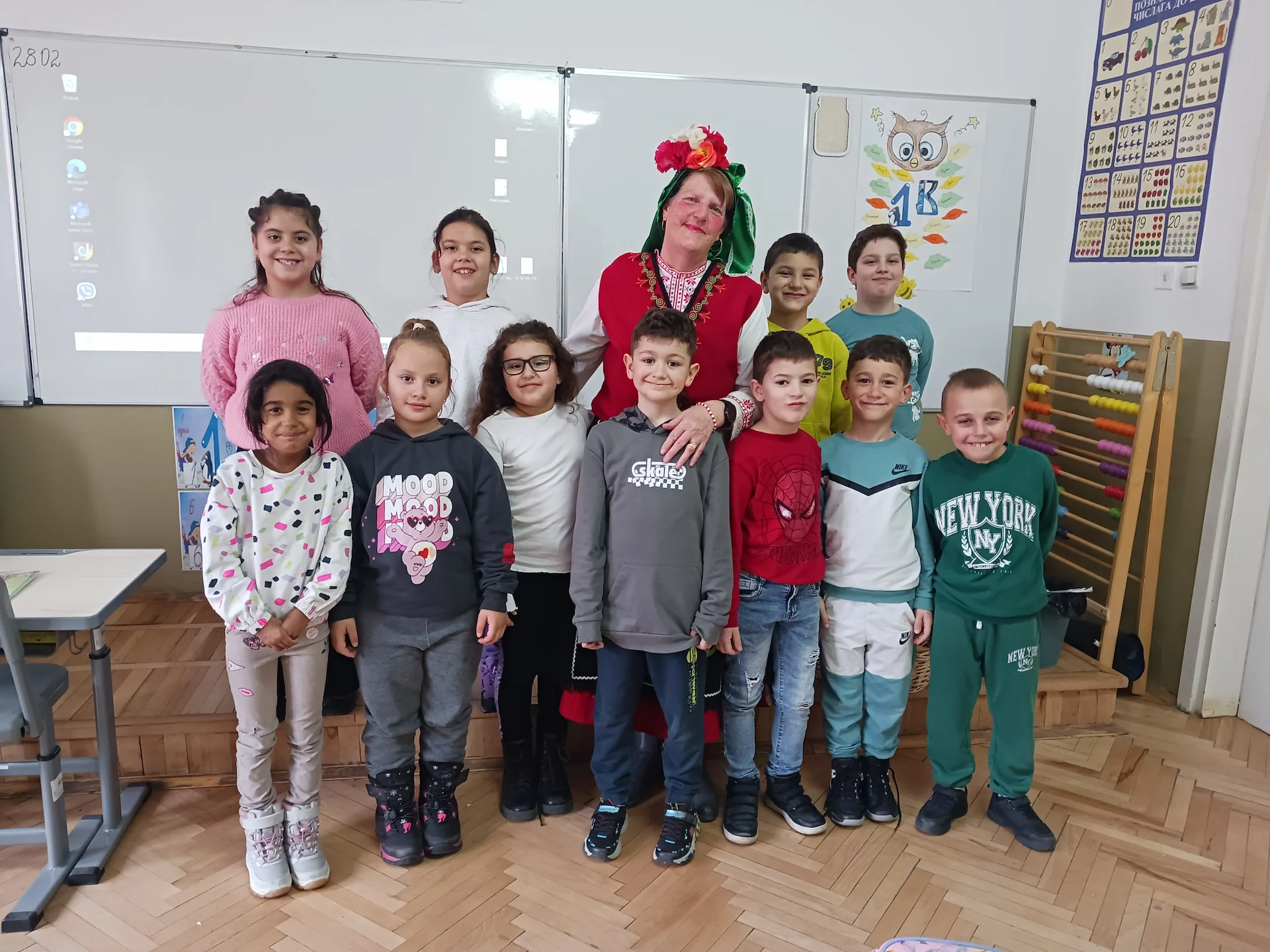 1в клас отпразнуваха Баба Марта - Средно училище Отец Паисий, Куклен