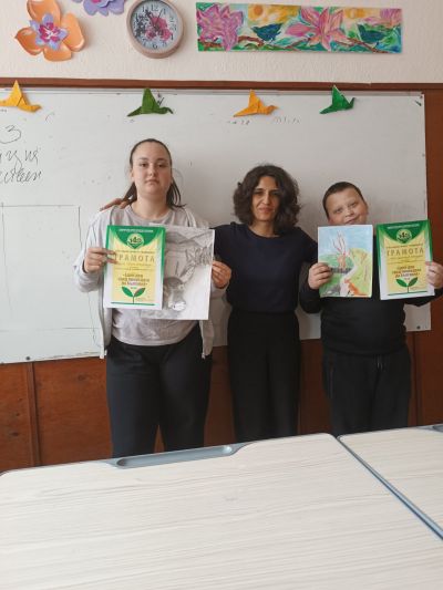 Конкурс за детска рисунка "Един ден сред природата на България" - Средно училище Отец Паисий, Куклен