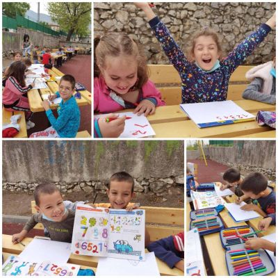 ЧАС ПО ИЗОБРАЗИТЕЛНО ИЗКУСТВО В 1А КЛАС - 2 - Средно училище Отец Паисий, Куклен