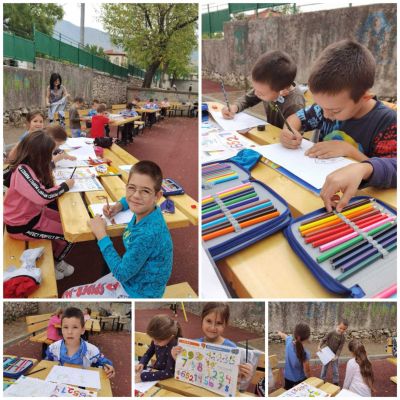 ЧАС ПО ИЗОБРАЗИТЕЛНО ИЗКУСТВО В 1А КЛАС - 3 - Средно училище Отец Паисий, Куклен