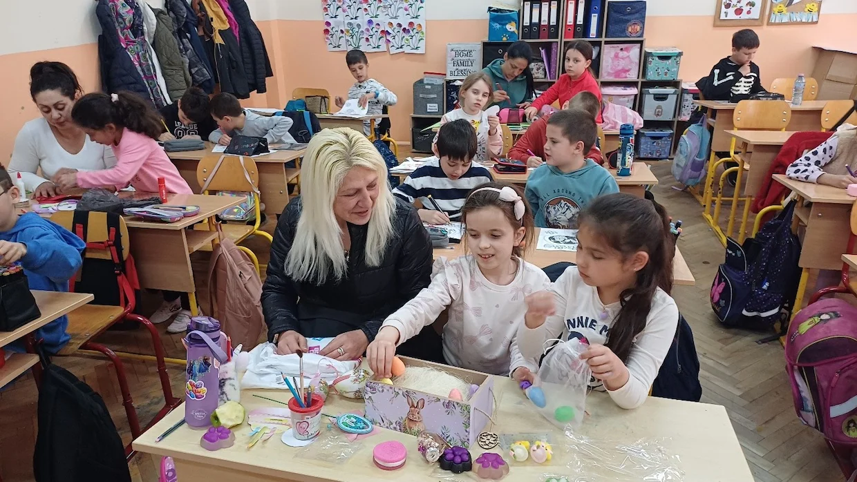 Великденска работилница с родители - Средно училище Отец Паисий, Куклен